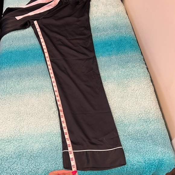 🔥Victoria’s Secret Black Pajama Set with Pink Accents🔥 - Picture 5 of 11